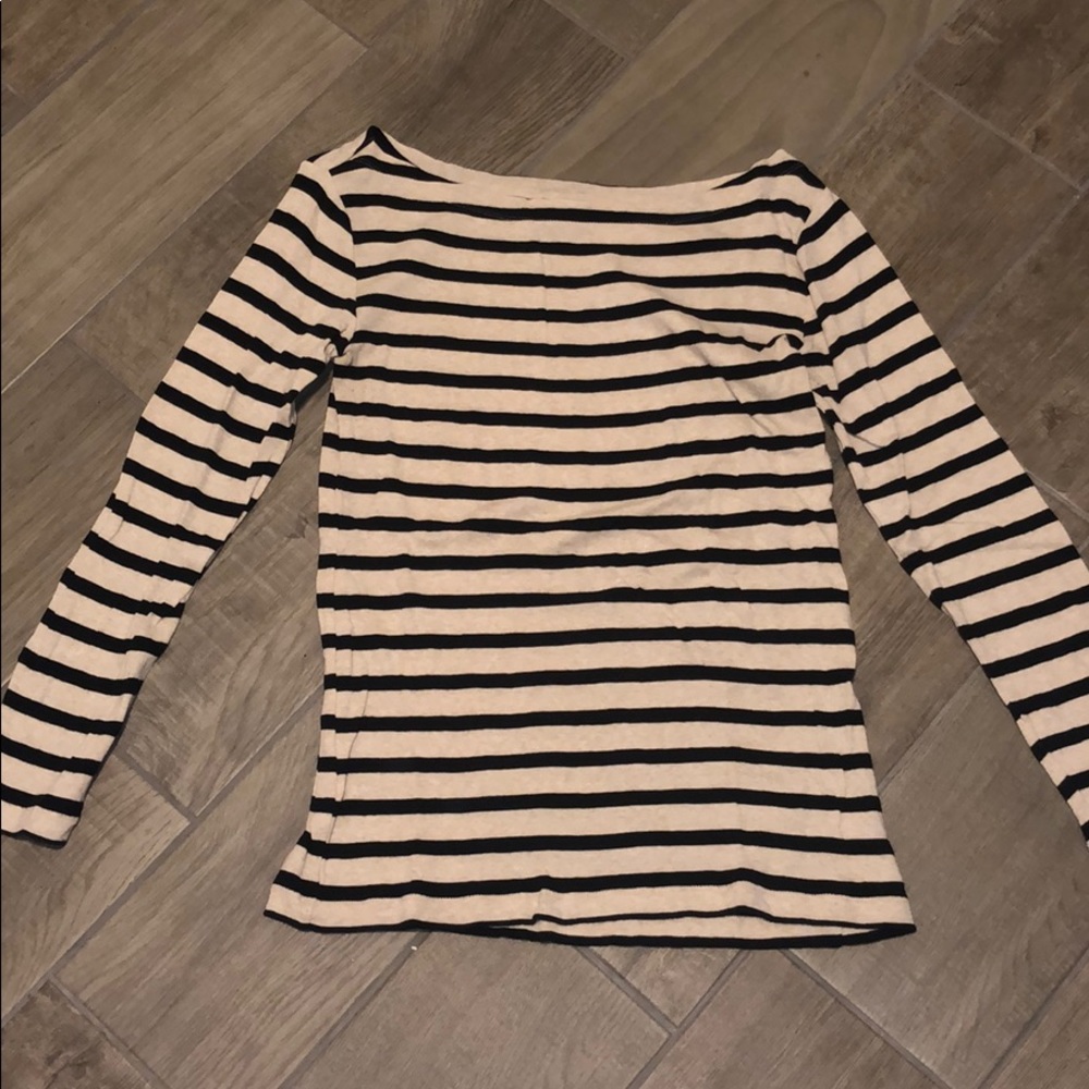 Gap Maternity stripe boatneck tee; Size L